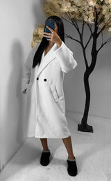 Manteau Teddy blanc