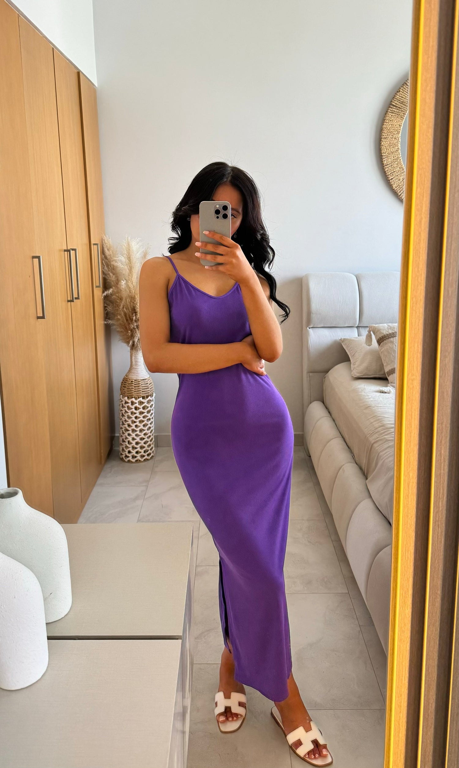 Robe basic violette