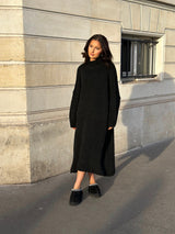 Robe pull oversize noir