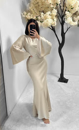 Robe esmeralda beige