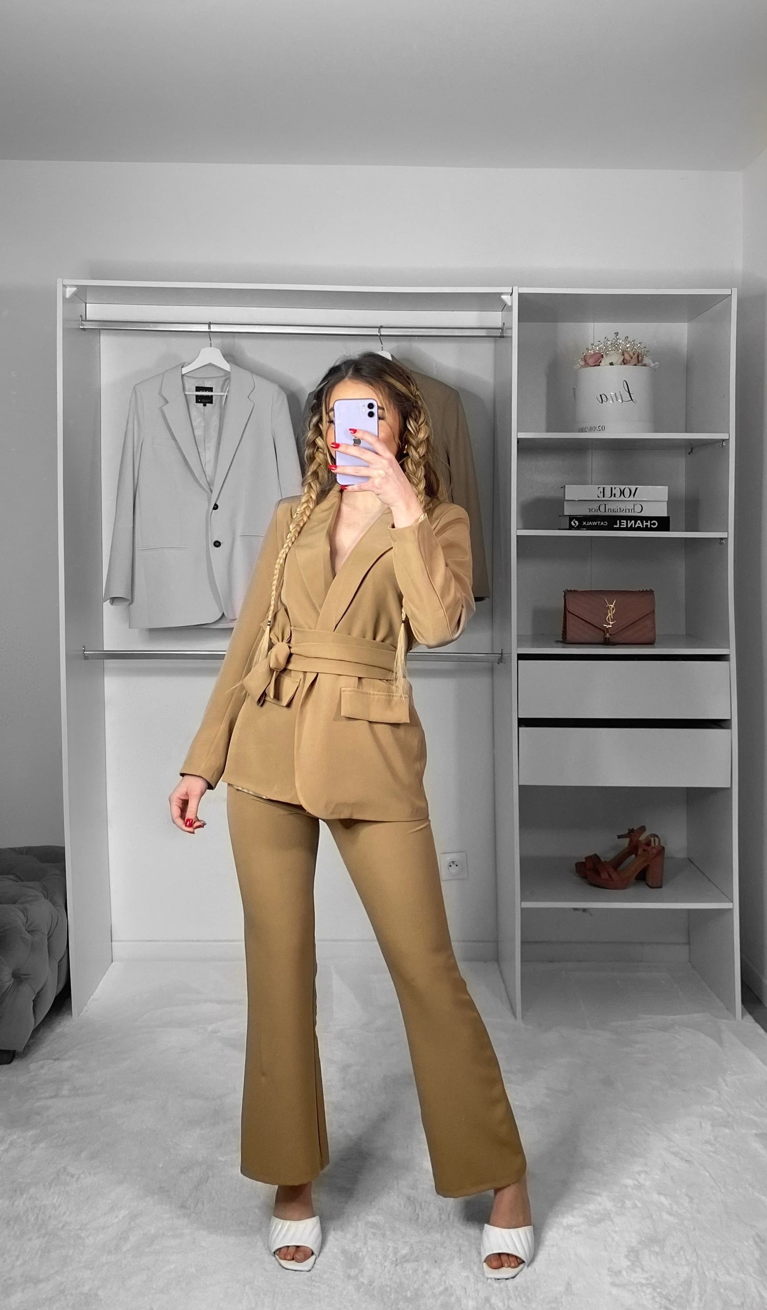 Ensemble tailleur Camel